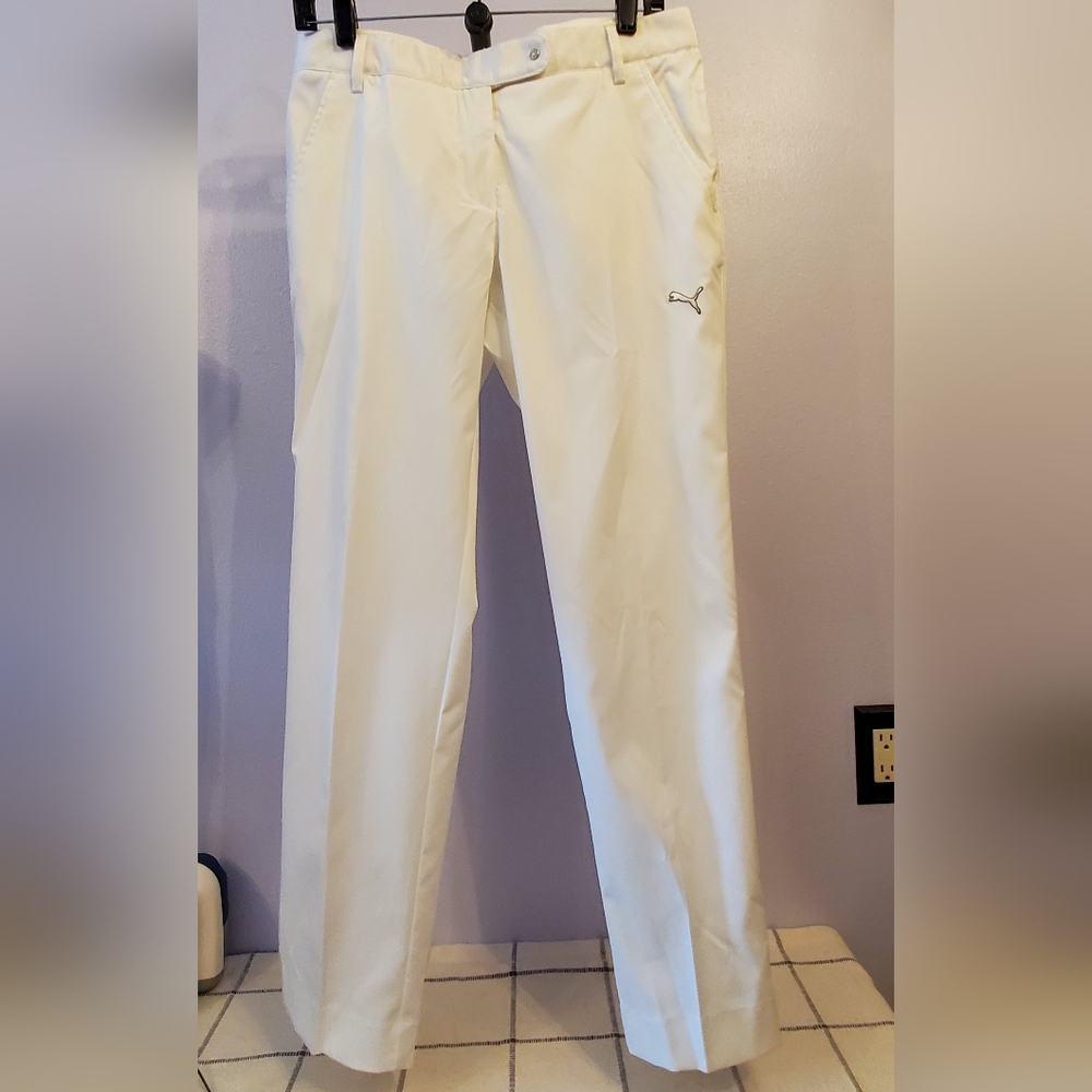 Puma Cell Women's White Golf Pants Size 8